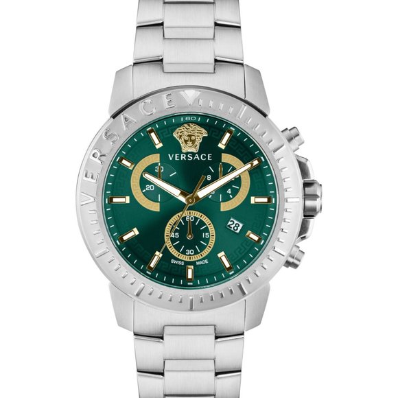 Versace Men's 45mm Green Watch! New